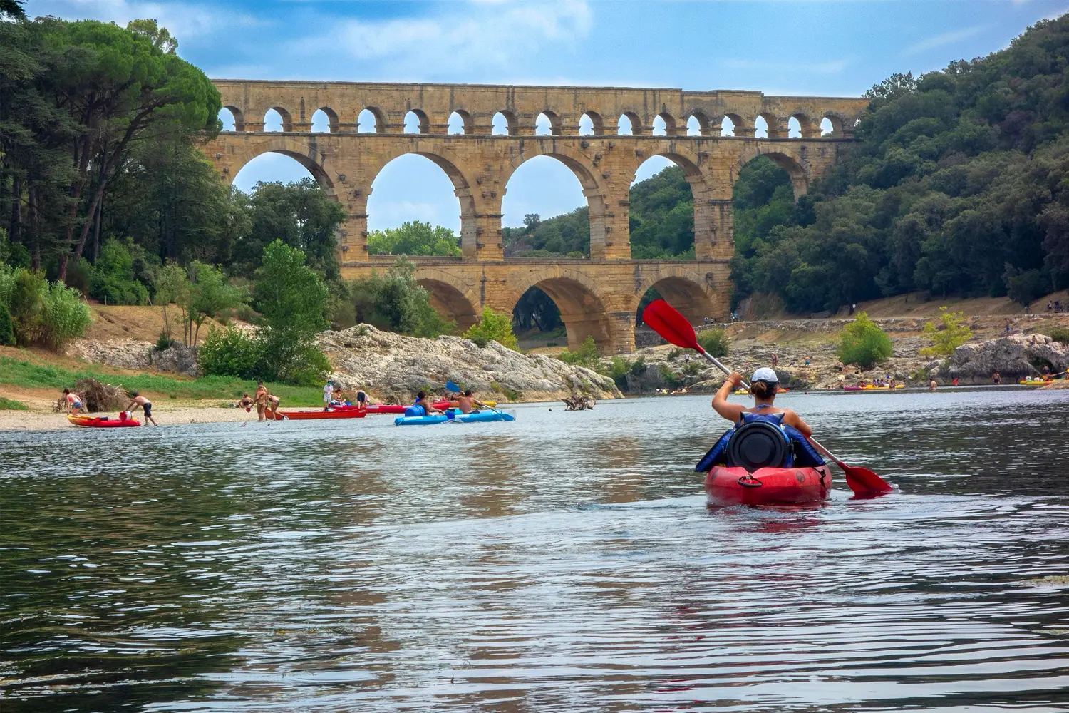 Canoë dans les gorges du Gardon